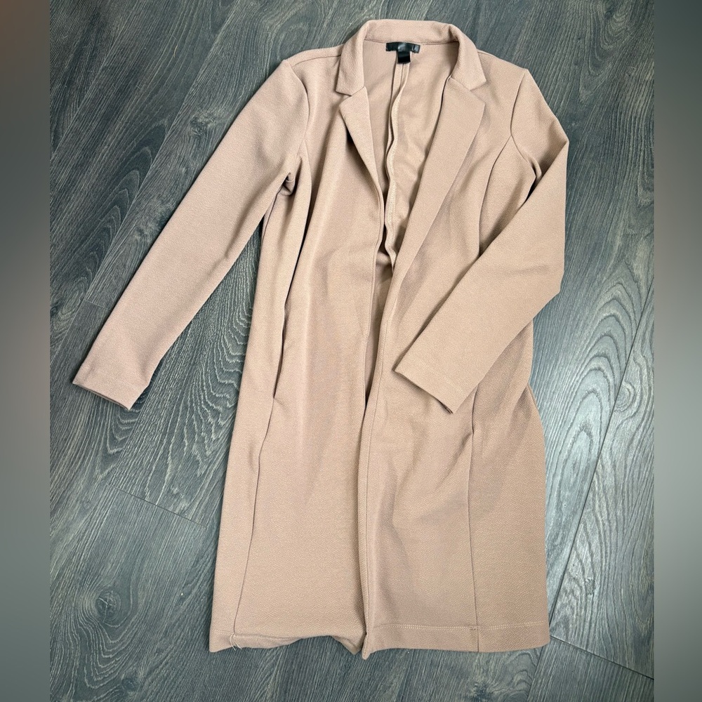 Women's Tan Long Blazer